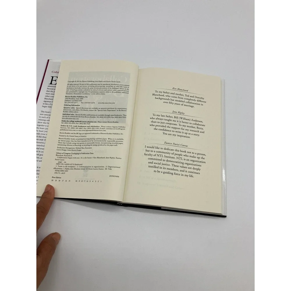 Signed Ken Blanchard Collaboration Begins with You Be a Silo Buster Hardcover